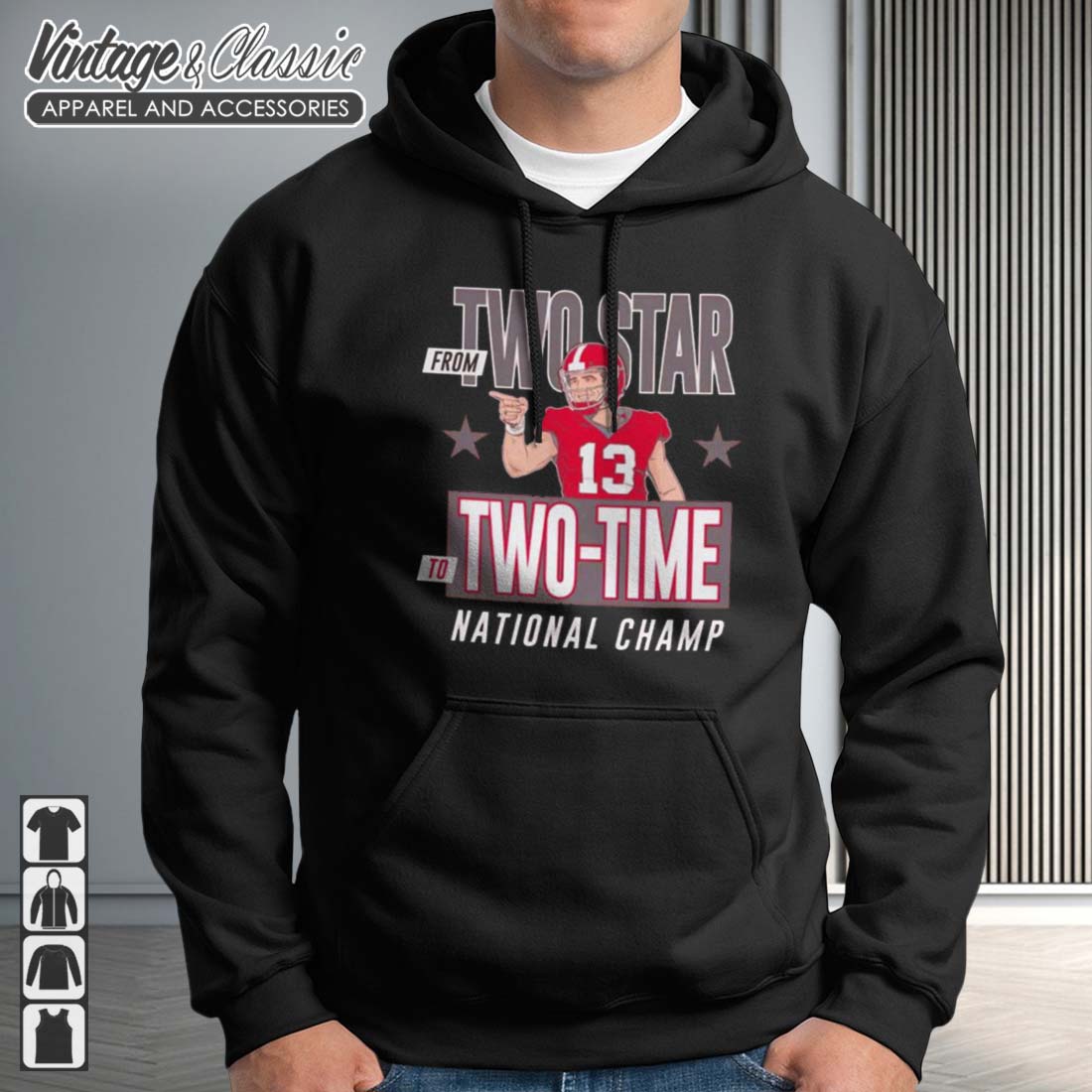 Stetson Bennett Two Star To Two Time National Champ Shirt - High ...