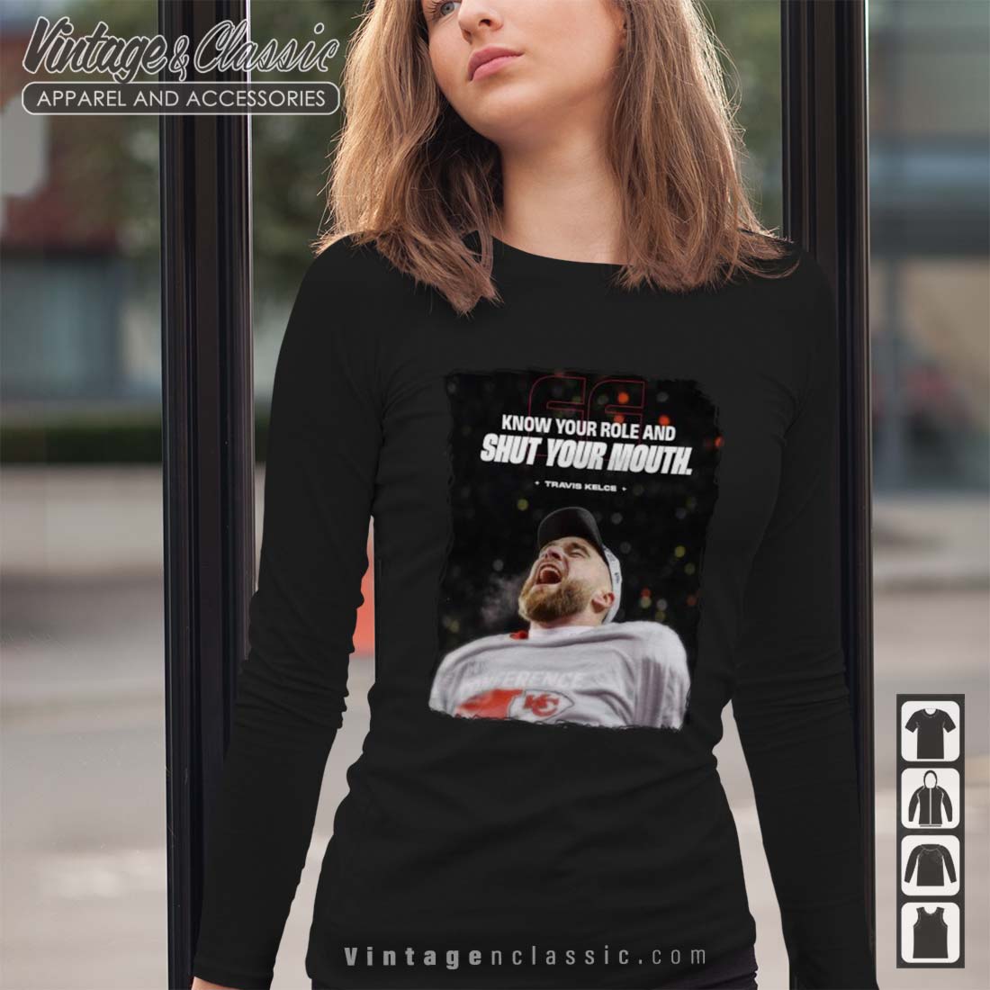 Know Your Role Shut Your Mouth Travis Kelce Chiefs Super Bowl 2023 Shirt,  hoodie, sweater, long sleeve and tank top