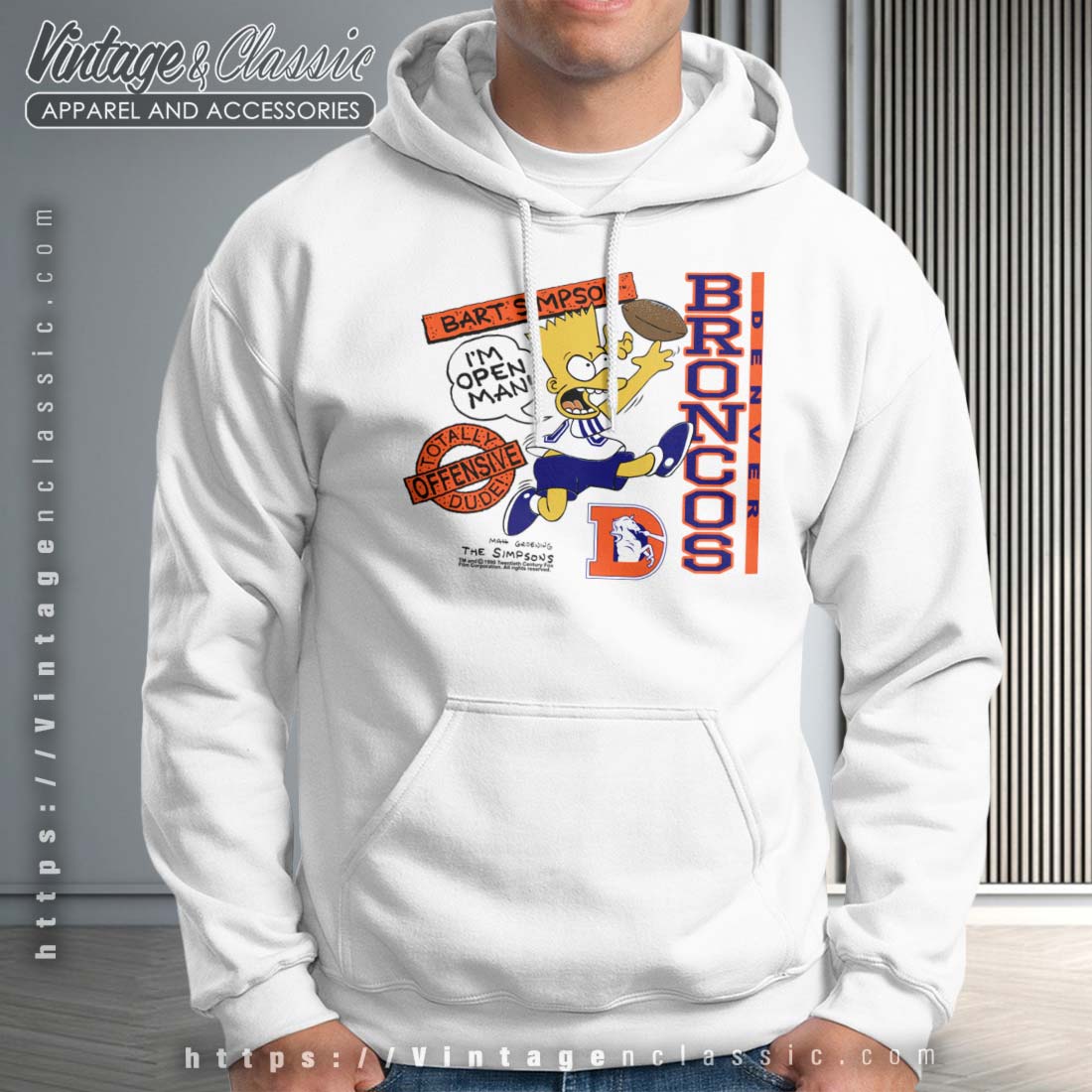 Bart Simpson Denver Broncos NFL Shirt - Vintagenclassic Tee