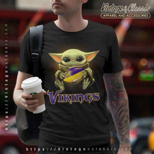 Baby Yoda Hug Minnesota Vikings Shirt, Minnesota Vikings Shirt