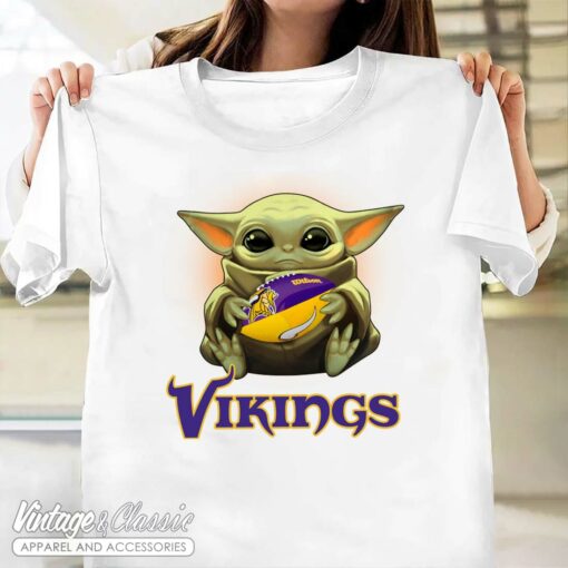 Baby Yoda Hug Minnesota Vikings Shirt, Minnesota Vikings Shirt