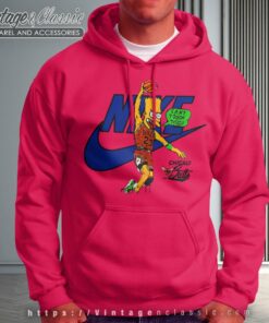 Bart Simpson Michael Jordan Parody Nike Pink Hoodie