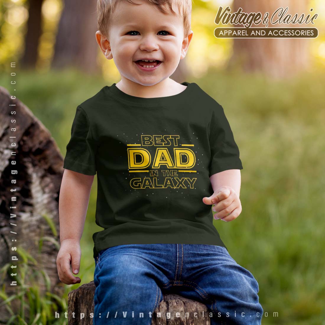 Best Dad In The Galaxy Fathers Day Star Wars T-shirt - Vintagenclassic Tee