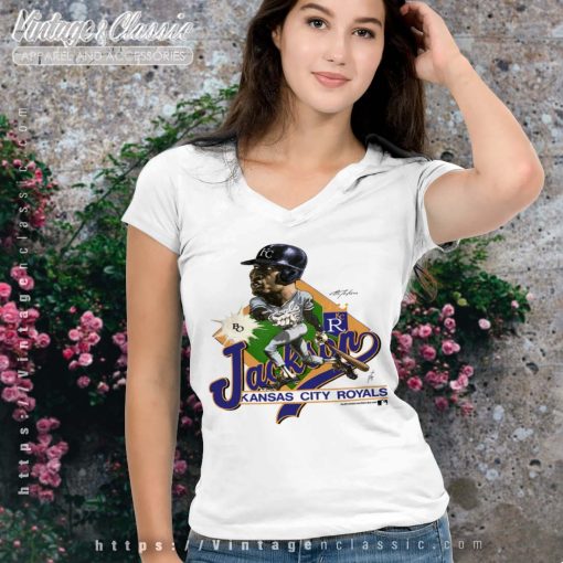Bo Jackson Kansas City Royals Caricature Shirt