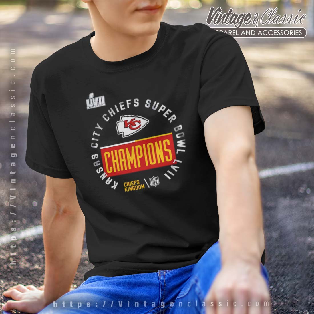 Kansas City Chiefs Trophy Collection Super Bowl Championship Mens T-shirt