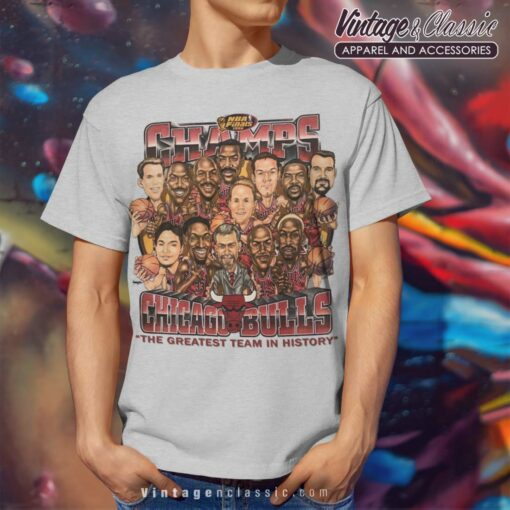 Chicago Bulls Champions Caricature Shirt