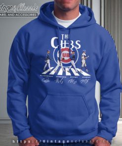Chicago Cubs Abbey Road Signatures Royal Hoodie