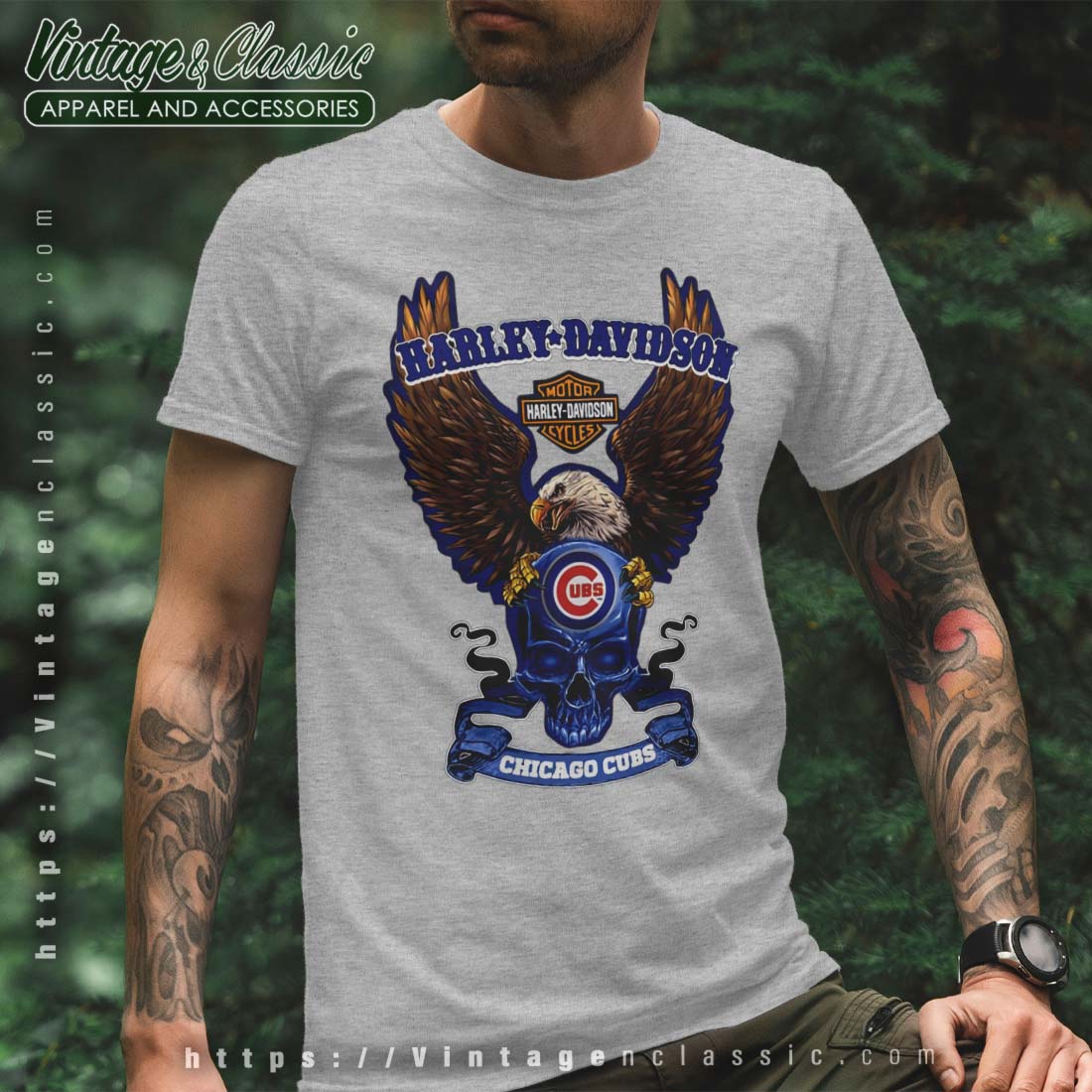 Chicago Cubs Harley Davidson Shirt - High-Quality Printed Brand