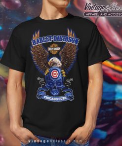 Chicago Cubs Harley Davidson T Shirt