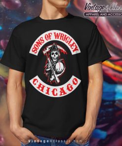 Chicago Cubs Sons Of Wrigley Black T Shirt