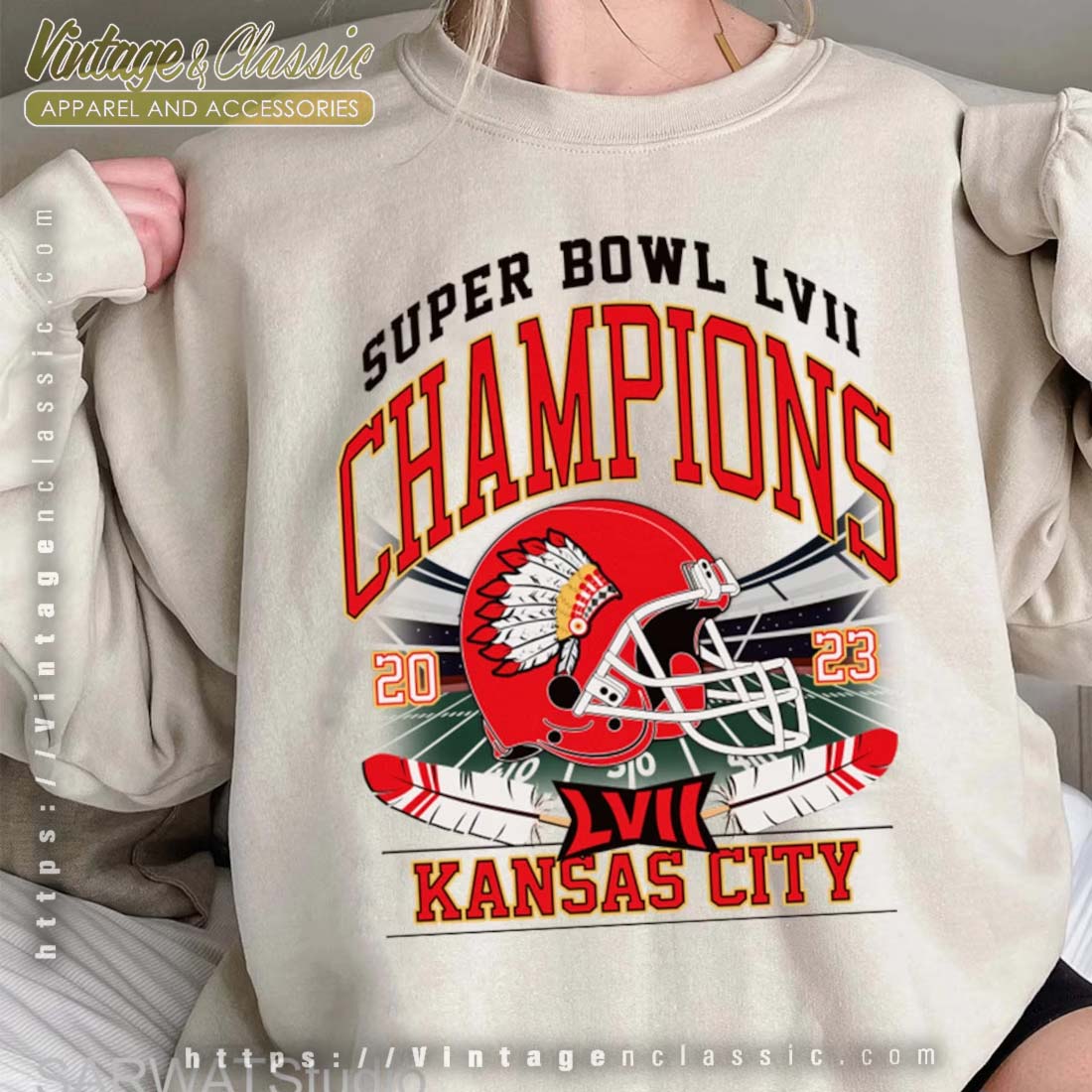 2023 Chiefs Super Bowl Champions Shirt - Vintagenclassic Tee