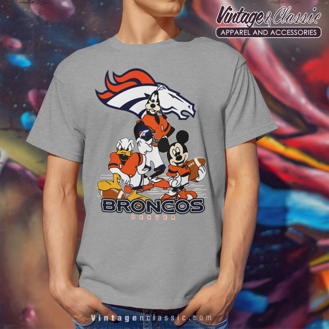 Broncos Kids Shirt Newest Broncos Fan Shirt Mickey Denver 