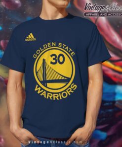 Golden State Warriors Adidas Logo Navy T Shirt