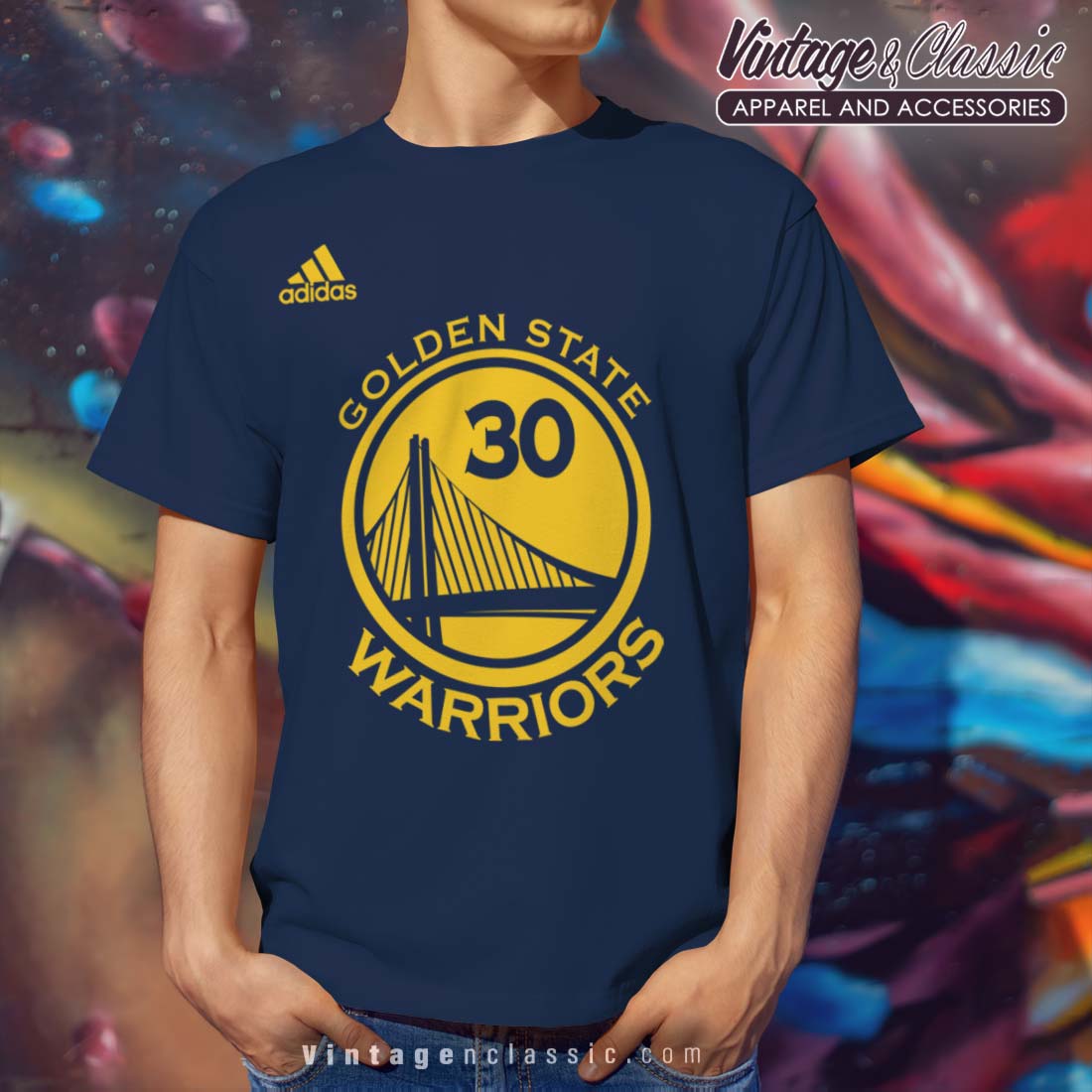 Teenageår forsendelse ikke Golden State Warriors Adidas Logo Shirt - High-Quality Printed Brand