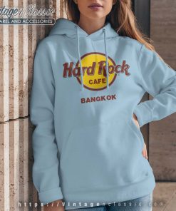 Hard Rock Cafe Bangkok Ligth Blue Hoodie