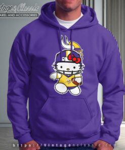 Hello Kitty Love Minnesota Vikings Hoodie 2