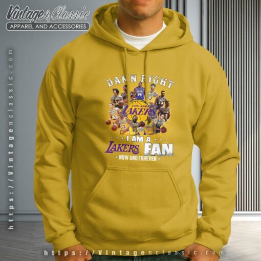 I Am A Lakers Fan Now And Forever Shirt, Lakers Legends Shirt