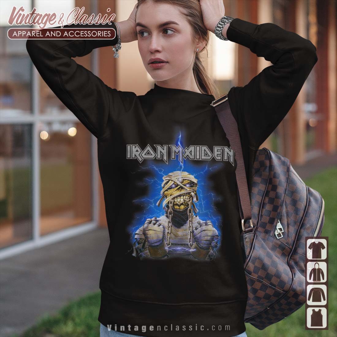 spiralformet analysere Entreprenør Iron Maiden Shirt Iron Maiden Powerslave Mummy Shirt - High-Quality Printed  Brand