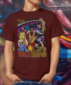 Kobe Bryant Los Angeles Lakers Tribute Maroon T Shirt