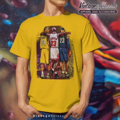 Kobe Bryant Michael Jordan Lebron James Graphic Shirt