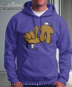 Kobe Bryant Puppet Hands Mens Purple Hoodie