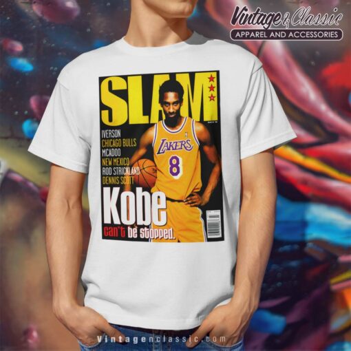 Kobe Bryant Slam Magazine 1998 Cover Shirt, Los Angeles Lakers Shirt
