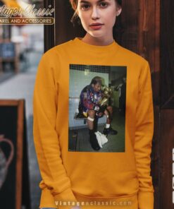 Kobe Bryant Supreme Los Angeles Lakers Orange Sweatshirt