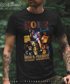 Kobe Bryant World Champion Lakers T Shirt