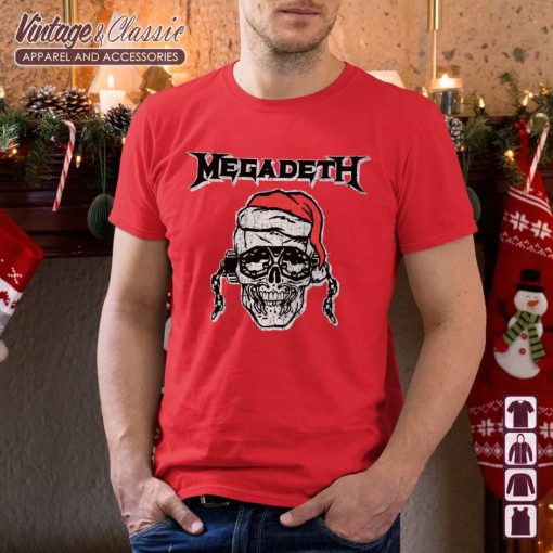 Megadeth Santa Vic Christmas Holiday Shirt