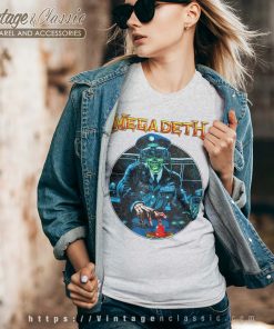 Megadeth Shirt General Vic Button V neck