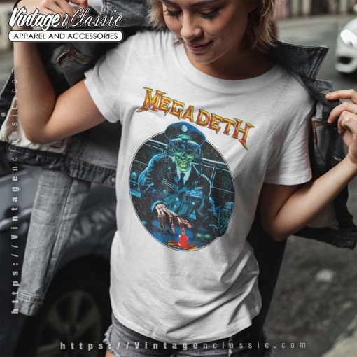 Megadeth Shirt Megadeth General Vic Button