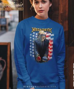 Megadeth USA Flag Sign Sweatshirt