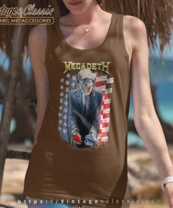 Megadeth USA Flag Sign Tanktop