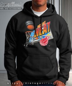 Miami Heat Logo Basketball Graphic Hoodie