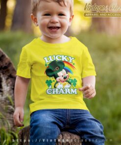 Mickey Lucky Charm Rainbow St Patricks Day Kids Shirt