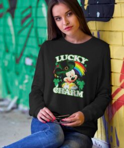 Mickey Lucky Charm Rainbow St Patricks Day Sweatshirt