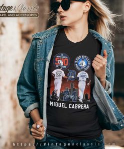 Miguel Cabrera 500 Home Run 3000 Hits Signature shirt - High