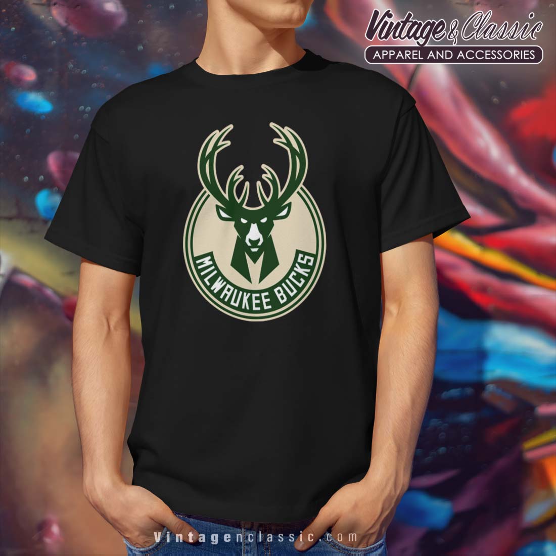 Milwaukee Bucks Logo T-Shirt - High-Quality Printed Brand
