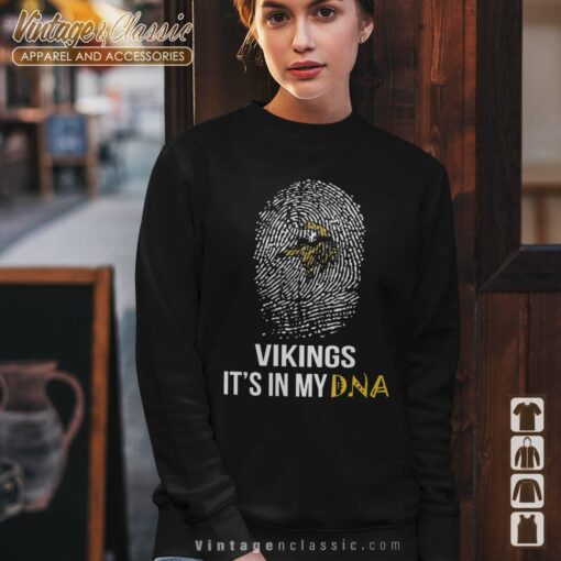 Nfl Minnesota Vikings It's In My Dna Family Tradition Passed Down For Years  shirt, hoodie, sweater, long sleeve and tank top