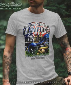 New York Yankees 90s World Series Champions Sport Grey T Shirt