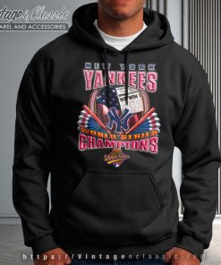 New York Yankees 96 World Series Champions Black Hoodie