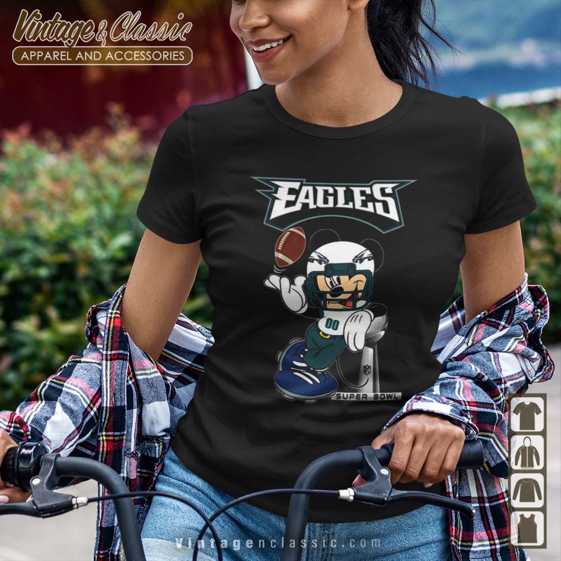 Philadelphia Eagles Mickey Mouse Super Bowl Shirt - High-Quality