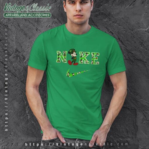 St Patricks Day Mickey NIKE Shirt