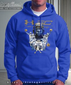 Stephen Curry Golden State Warriors Signature Blue Hoodie 1