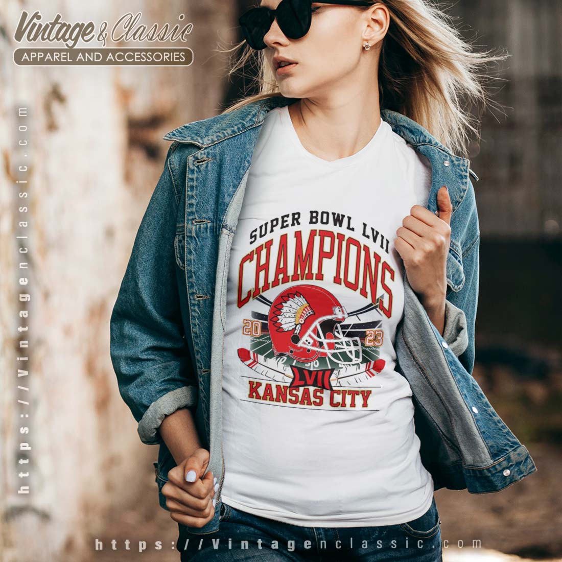 Super Bowl LVII Champions Kansas City Chiefs Shirt - Vintagenclassic Tee
