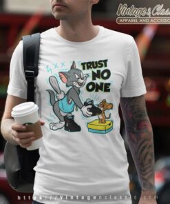 Trust No One Cat And Mouse Jordan 5 Aqua Shirt