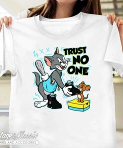Trust No One Cat And Mouse Jordan 5 Aqua Tshirt
