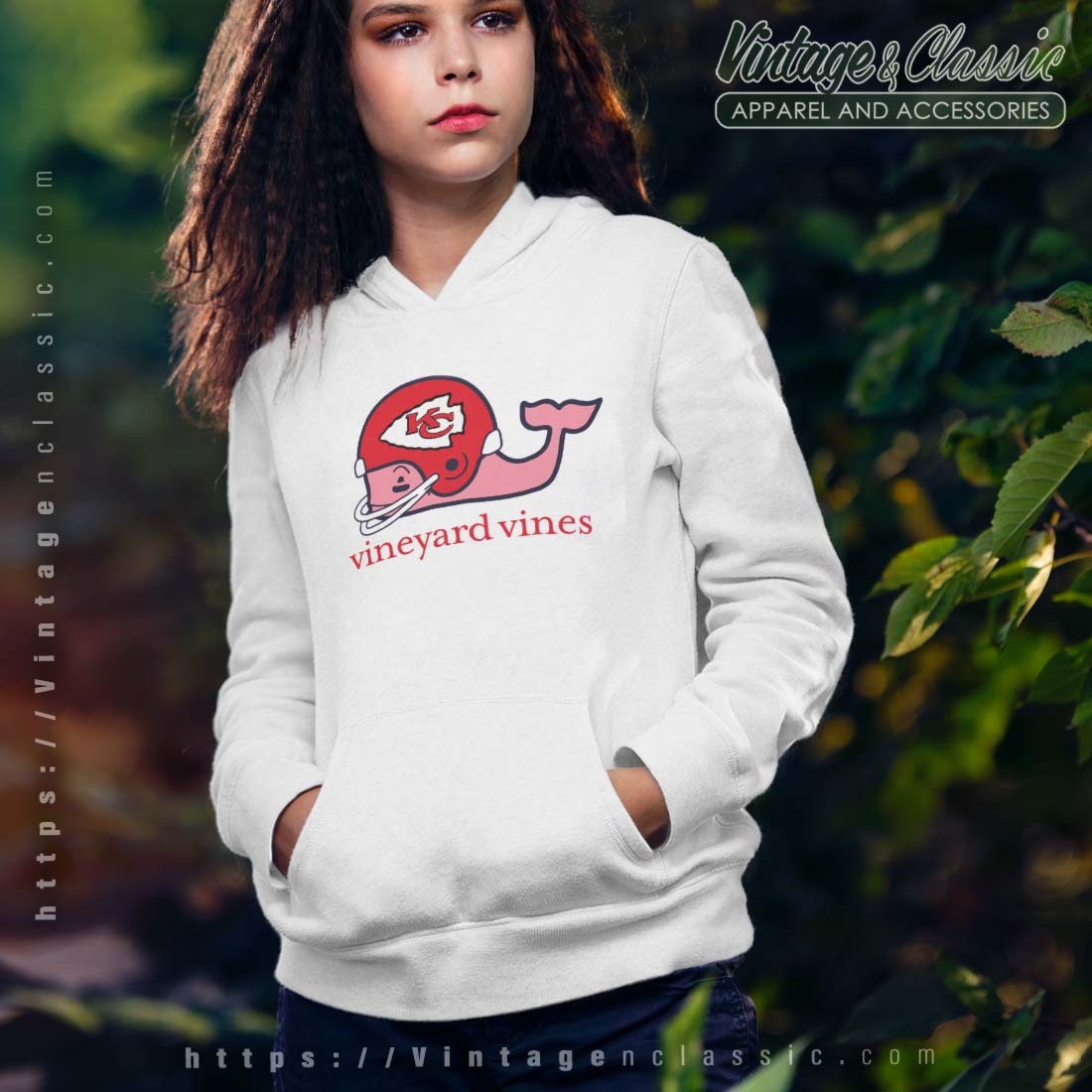 Men's Vineyard Vines White San Francisco 49ers Hoodie Long Sleeve T-Shirt