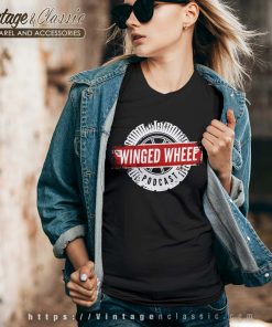 Winged Wheel Podcast Vneck