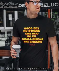 4Hunnid Good Sex No Stress Black T Shirt